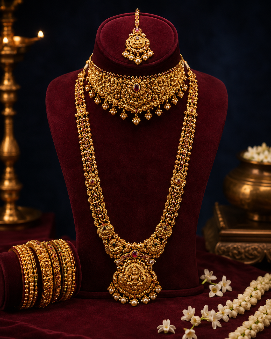 Illustrative bridal jewellery collection